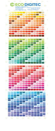 Dye Sublimation Color Chart